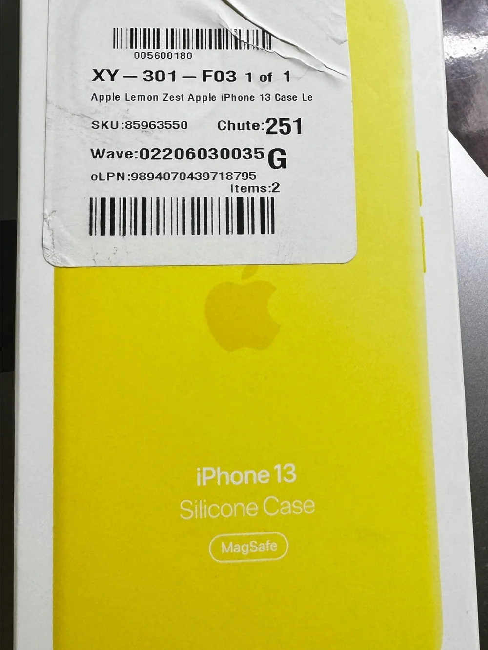Apple iPhone 13 Silicone Case in Lemon Zest